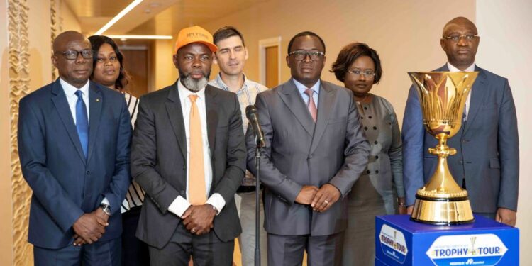 Les photos de l’entretien du V-P Tiémoko Meyliet Koné, avec la délégation de la Fédération Ivoirienne de Basket-ball (FIBA), le mardi 16 mai 2023, au Palais Présidentiel.