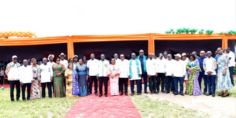En image la présentation officielle des candidats RHDP LÔH-DJIBOUA