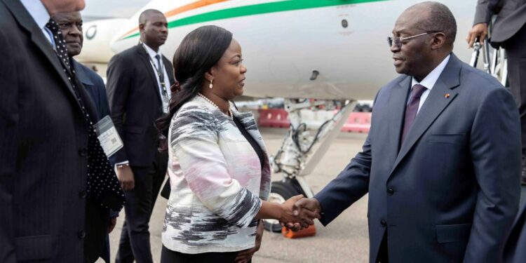 Les photos de l’arrivée du Vice-Président ivoirien, M. Tiémoko Meyliet KONÉ, à…