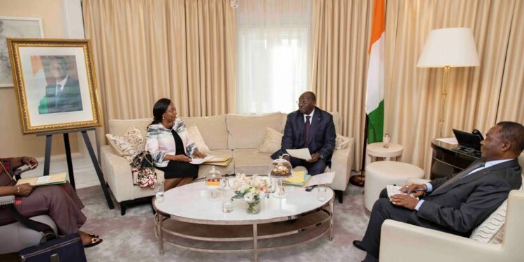 Les photos de l’arrivée du Vice-Président ivoirien, M. Tiémoko Meyliet KONÉ, à…