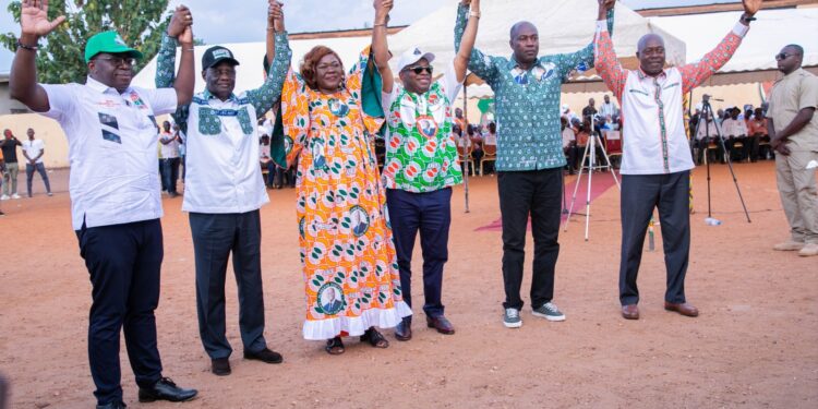 Indénié-Djuablin : Nialé Kaba présente les 5 candidats qui porteront les couleurs du Rhdp