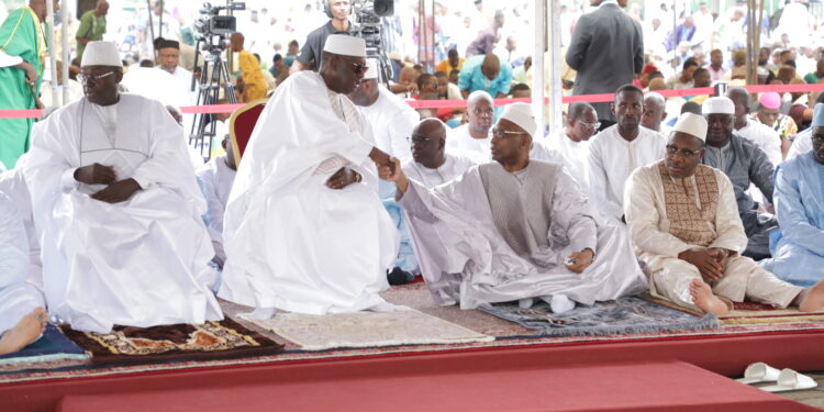 Les images de la prière de la fête de Tabaski ou Aïd-El-Kébir à la mosquée de la Riviera Golf en présence du chef de l’Etat Alassane Ouattara. (Photos : Saint Cyrille)