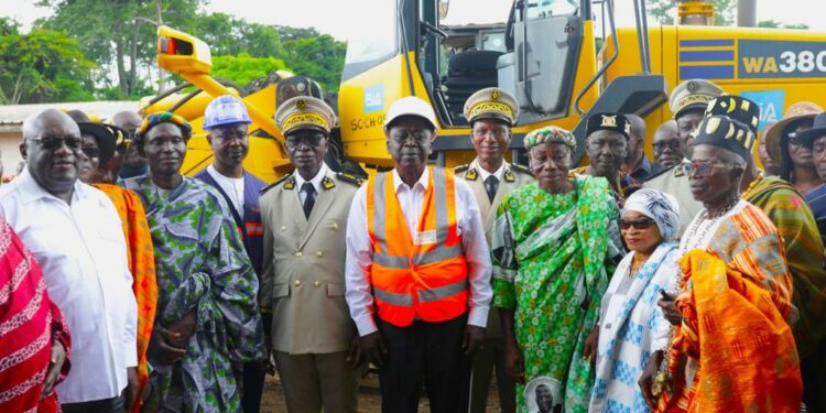 Programme d’Entretien Routier 2023-2025: Ahoussou a lancé les travaux