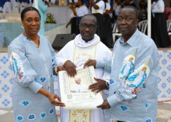 Raviart/Célébration de l’Assomption: le couple Ahoussou-Kouadio reçoit la bénédiction apostolique du Pape François