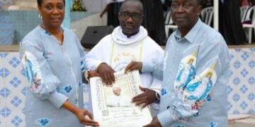 Raviart/Célébration de l’Assomption: le couple Ahoussou-Kouadio reçoit la bénédiction apostolique du Pape François