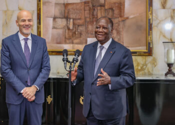 Pétrole/Entrée en production du champ Baleine: le PDG du Consortium ENI reçu par le président Ouattara