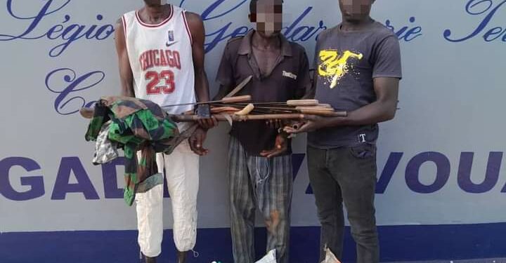 Vavoua : 3 voleurs à main armée interpellés