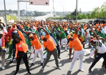 Can 2023: Les supporters ivoiriens célèbrent la paix