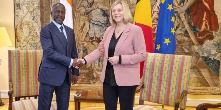 Belgique : Bictogo s’entretient avec la présidente du Parlement