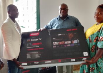 Tiébissou : Can 2023. N’dri Koffi Germain, offre 7 postes téléviseurs aux operateurs économiques
