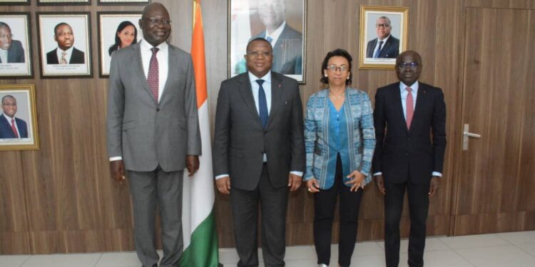 Plan national multi sectoriel de nutrition  2024-2026 : Amadou Coulibaly échange avec  Emmanuel Ahoutou