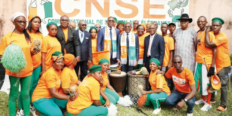 Can 2023/Adjé Silas Metch (Ministre) au Cnse :« Les tribunes ont bougé, bravo!»