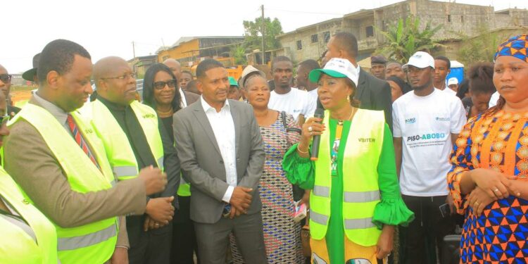Abobo/Kandia Camara visite les ouvrages de drainage de N’dotré