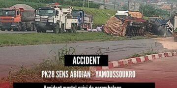 Axe Abidjan Yamoussoukro : 2 morts dans un accident