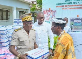 Barrage de Gribo Popoli: Côte d’Ivoire Energies offre 14 millions de vivres aux populations impactées