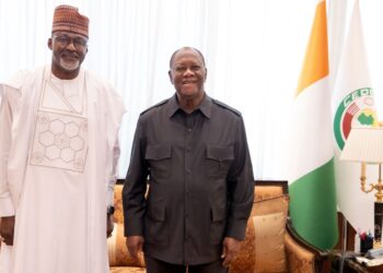 En fin de mission, l&rsquo;ambassadeur du Sénégal fait ses adieux au président Alassane Ouattara