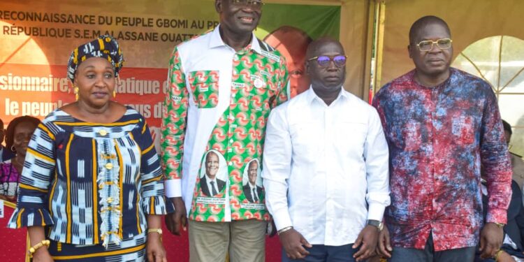 Tiébissou : Amedé Kouakou et le peuple Gbomi reconnaissants à ADO