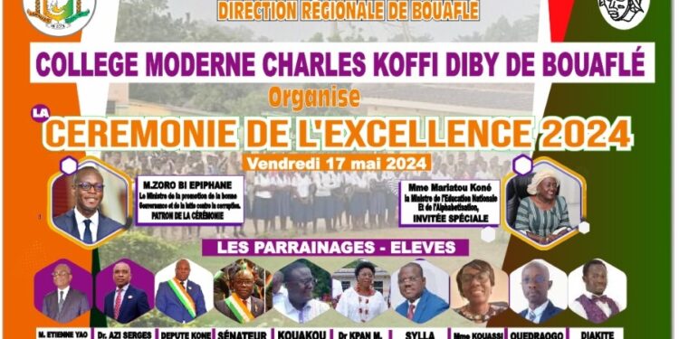 Collège moderne Charles Diby Koffi de Bouaflé: l’excellence sera célébrée ce 17 mai