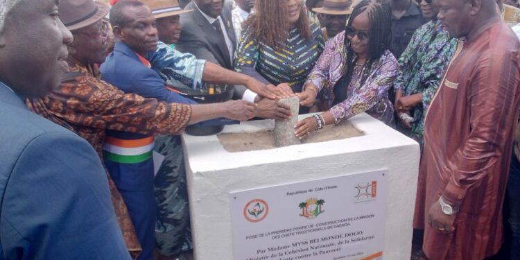 Gagnoa/ pose de la 1ère pierre de la maison des chefs: Ce que Belmonde a confié aux têtes couronnées