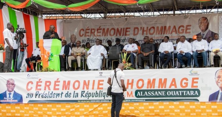 Bouaké: Le monde universitaire rend hommage au président Alassane Ouattara