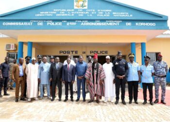 Un deuxième commissariat mis en service à Korhogo par le ministre de l’Intérieur et de la Sécurité