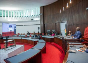 Côte d&rsquo;Ivoire : Bictogo échange avec les Présidents des Parlements Africains par visioconférence