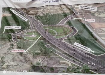 Chantier du carrefour Akwaba : les travaux réalisés à 72%