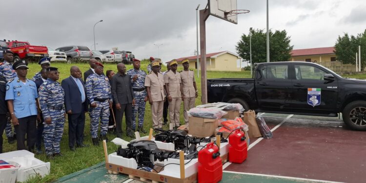 Soubré/Côte d’Ivoire Energies équipe la gendarmerie en matériel de lutte contre l’orpaillage