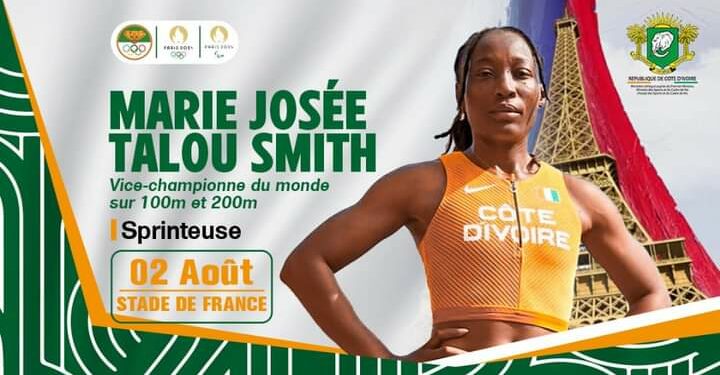 JO de Paris/Athlétisme 100 m: Marie Josée Talou blessée en finale