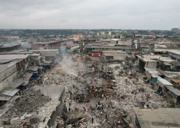 Adjamé : Des images après l’incendie du black Market