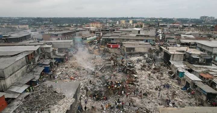 Adjamé : Des images après l’incendie du black Market