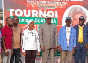 Anyama : Le Maire Fatim Bamba donne le coup d’envoi du tournoi Dominique Ouattara