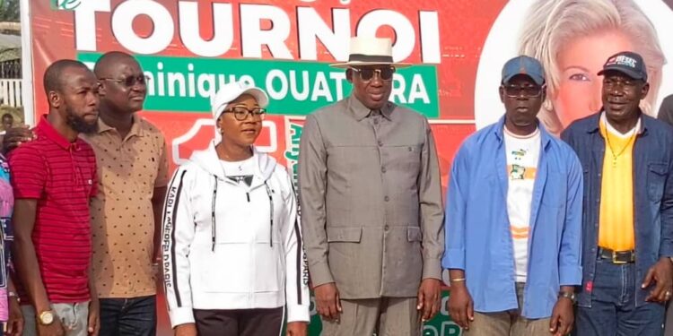 Anyama : Le Maire Fatim Bamba donne le coup d’envoi du tournoi Dominique Ouattara