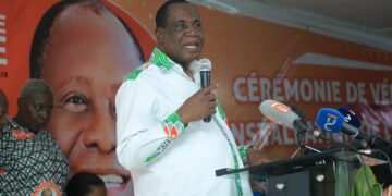 Installation de la coordination Rhdp de Koumassi : Ahoua Ndoli appelle à la cohésion, l&rsquo;entente et la discipline