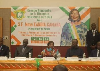 Présente aux USA, Kandia Camara échange avec la diaspora ivoirienne 