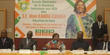 Présente aux USA, Kandia Camara échange avec la diaspora ivoirienne 