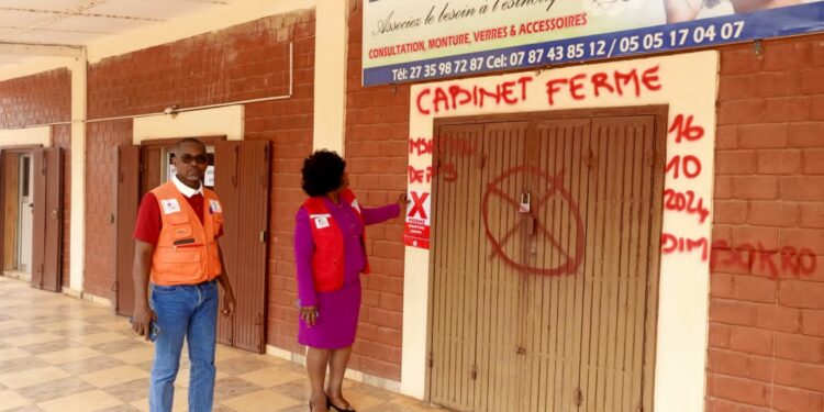 Région du N’Zi: 11 cliniques illégales fermées et 18 autres mises en demeure