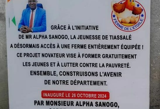 Tiassalé : Alpha Sanogo offre eau, électricité et ferme aux populations d’Eticoon à Niankan