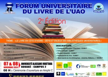 Forum universitaire du livre: La 2e édition se tiendra du 7 au 8 novembre à Bouaké