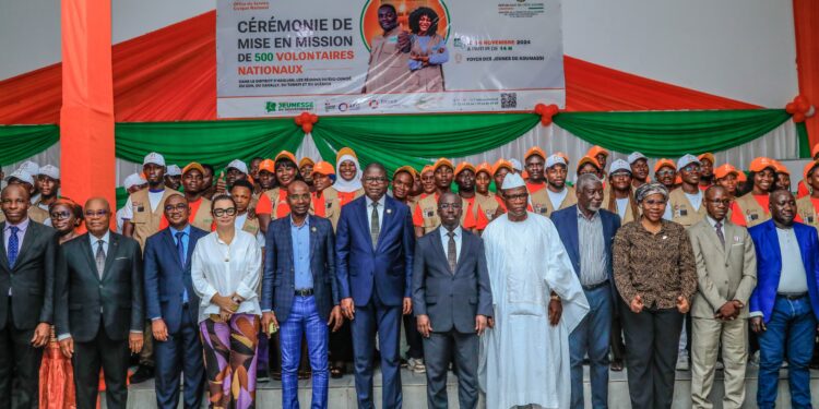 Côte d’Ivoire/Service civique: 500 volontaires nationaux mis en mission auprès des collectivités locales
