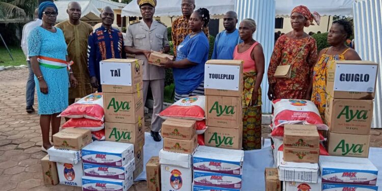 Cavally: Le gouvernement apporte réconfort aux victimes des inondations