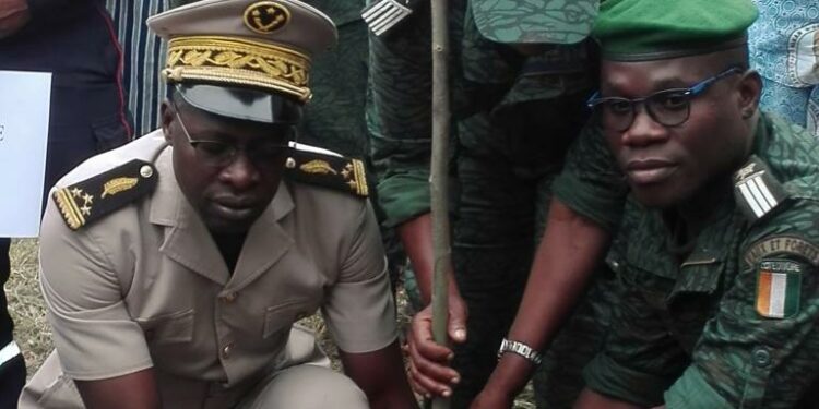 Bouaflé : La Journée de la paix célébrée par une double cérémonie de planting d’arbres