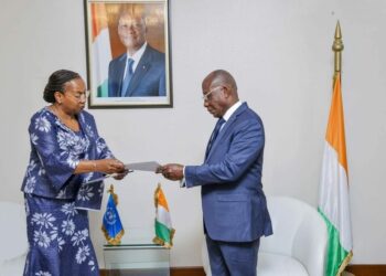 Remise des copies figurées de lettres de créance : La nouvelle Coordonnatrice résidente réaffirme l&rsquo;engagement des Nations Unies à soutenir le développement durable en Côte d&rsquo;Ivoire