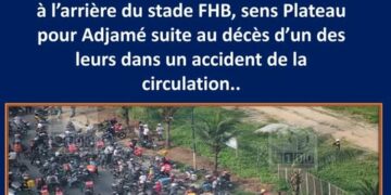Abidjan-Plateau : Un livreur à moto perd la vie dans un accident