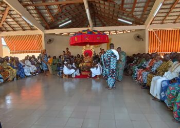 Sakassou : Les images de la présentation des vœux du peuple Baoulé à sa Majesté Nanan KOUAKOU DJE II