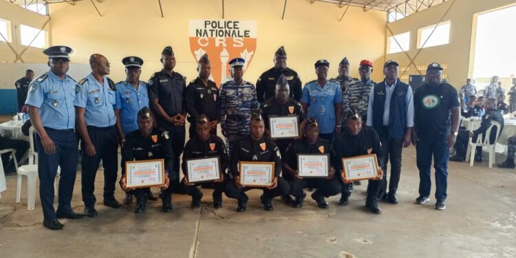 Yamoussoukro/Sécurisation de la présidentielle: Le Directeur des Unités d’intervention communie avec ses hommes et les galvanise