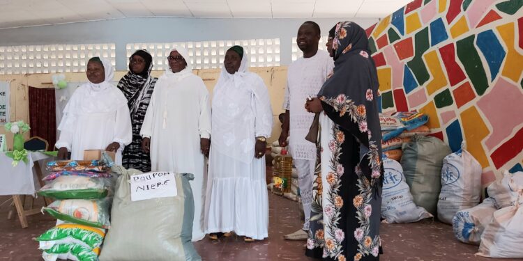Bouaké/Jeûne: L’union des sœurs musulmanes soutient la prison civile, le camp pénal, les pouponnières et 150 familles