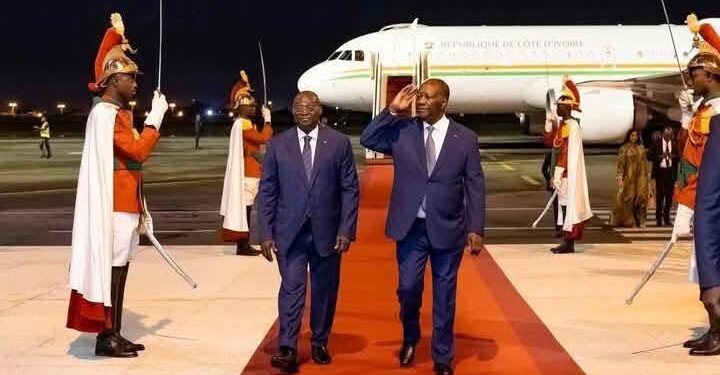 Le Président Alassane Ouattara, a regagné Abidjan, ce lundi