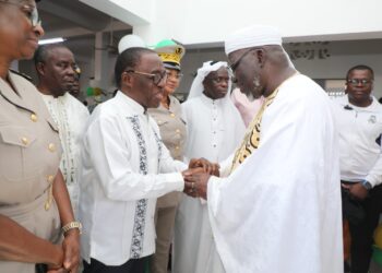 Grand Bassam : fête de l&rsquo;aid el fitr: Le président Aka Aouele a communié avec la communauté musulmane