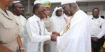 Grand Bassam : fête de l&rsquo;aid el fitr: Le président Aka Aouele a communié avec la communauté musulmane